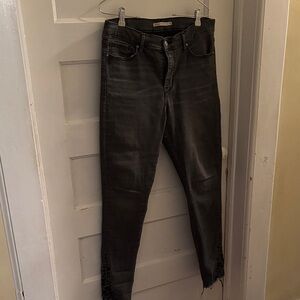 Levi's 310 Shaping Super Skinny Charcoal and Black Denim w/embroidery